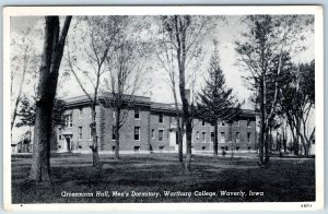 c1940s Waverly, IA Grossmann Hall Men's Dormitory Dorm Wartburg College PC A235