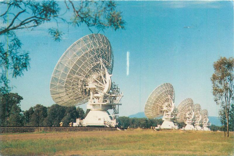 Five antennas of the Australia Telescope compact Array Narrabri butterfly stamp 