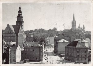 OLSZTYN POLAND~FRAGMENT MIASTA-XIV WYSCIG POKOJU PEACE BICYCLE RACE POSTCARD