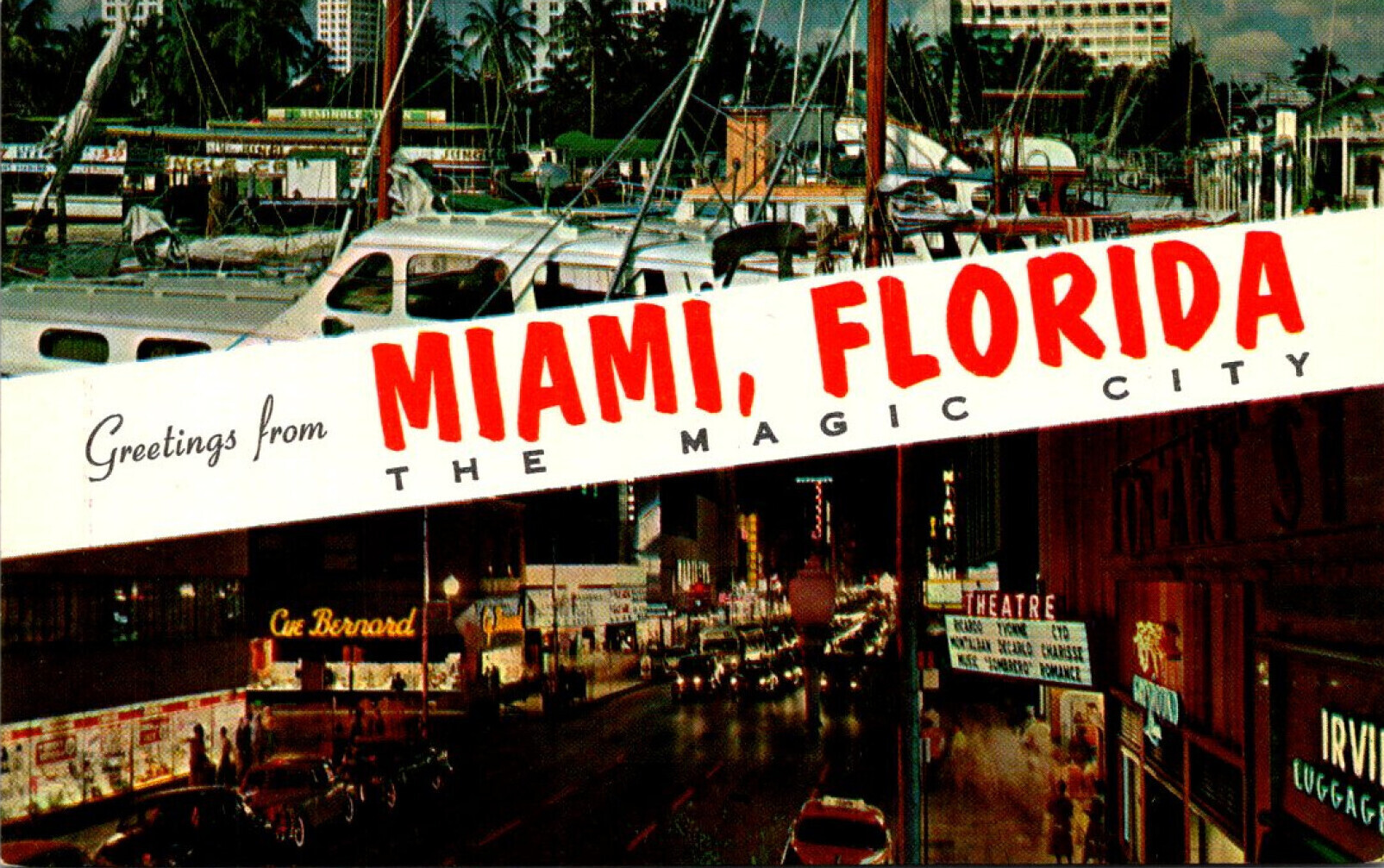 POSTCARD UNUSED FLORIDA, MIAMI- MIAMI IS KNOWN AS THE MAGIC CITY