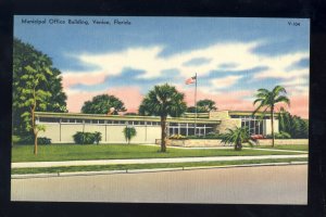 Venice, Florida/FL Postcard, View Of Municipal Office Building