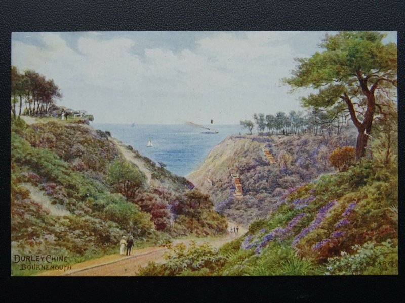 Dorset BOURNEMOUTH DURLEY CHINE A.R. Quinton - Old Postcard by J. Salmon 918