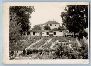 c1950's Rockome House Garden Arcola Illinois IL RPPC Photo Vintage Postcard