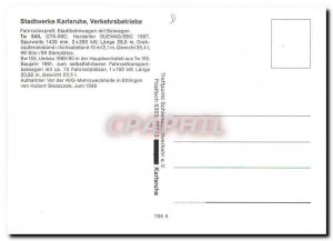 Postcard Modern Verkehrsbetriebe Stadtwerke Karlsruhe