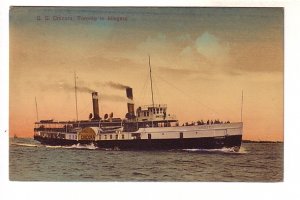 S S Chicora, Toronto to Niagara, Paddle Steamer, Used 1911