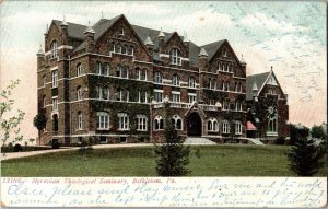 c1907 Moravian Theological Seminary  Bethlehem Pennsylvania Antique Postcard KJ9