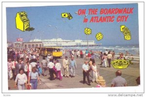 On The Board Walk In Atlantic City, New Jersey, 40-60s