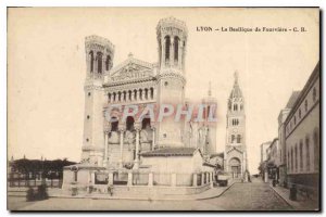 Postcard Old Lyon Basilica of Fourviere