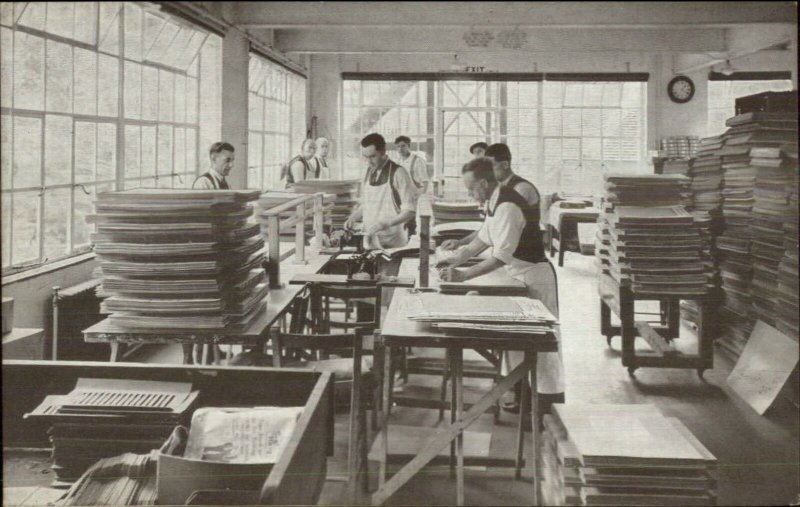 British Legion Poppy Factory Richmond Surrey Workers Factory Postcard