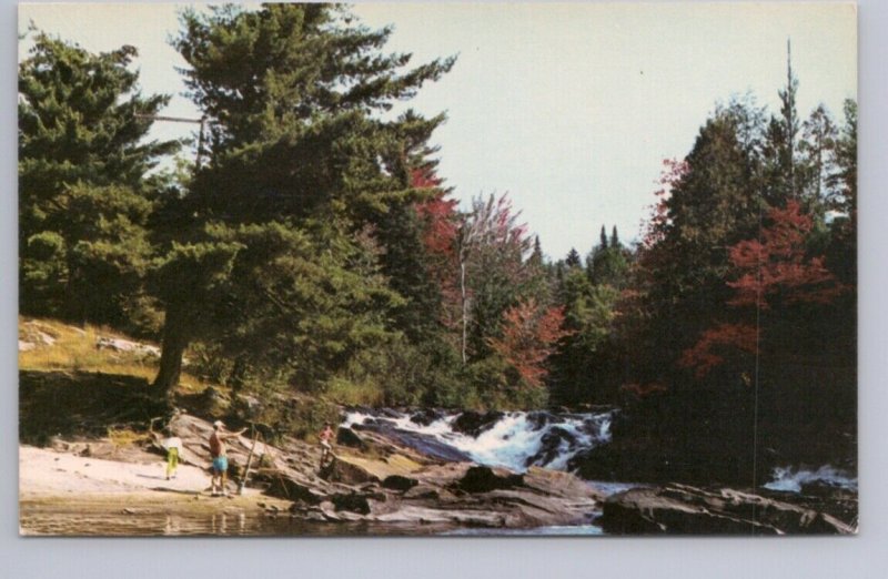 River Scene Near Maple Island General Store, Parry Sound Ontario, Postcard #2