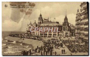 Old Postcard Ostend Kursaal and small Nice