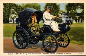 Michigan Dearborn Greenfield Village 1894 Daimler Horseless Carriage Henry Fo...