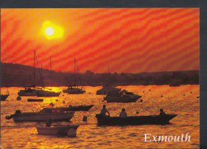 Devon Postcard - Sunset at Exmouth    RR4037
