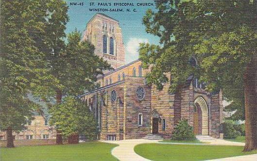 North Carolina Winston Salem Saint Pauls Episcopal Church Albertype