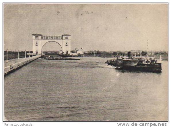 Uglichski Sluice, Volsa River, Uglich Russia 1974