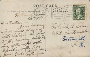 Colonial Men Playing Quoits Game c1910 Vintage Postcard