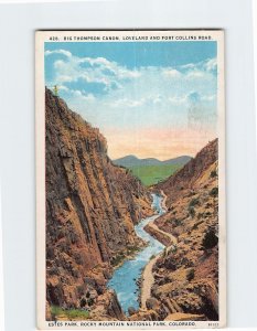 Postcard Big Thompson Canyon Rocky Mountain National Park Estes Park CO USA