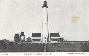 The Light House Cape May NJ USA Postcard
