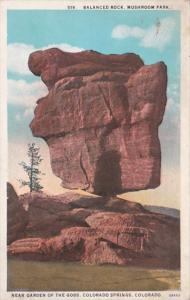 Colorado Colorado Springs Balanced Rock Near Garden Of The Gods Curteich