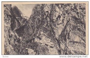 Eingang In Die Hollentalklamm Bei Garmisch-Partenkirchen (Bavaria), Germany, ...