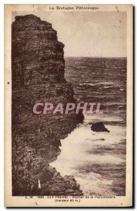 Old Postcard Cap Frehel Rock of Fauconniere