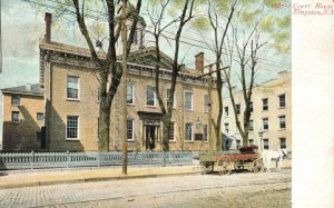 Vintage Postcard 1900's Kingston City Court Courthouse Kingston New York NY