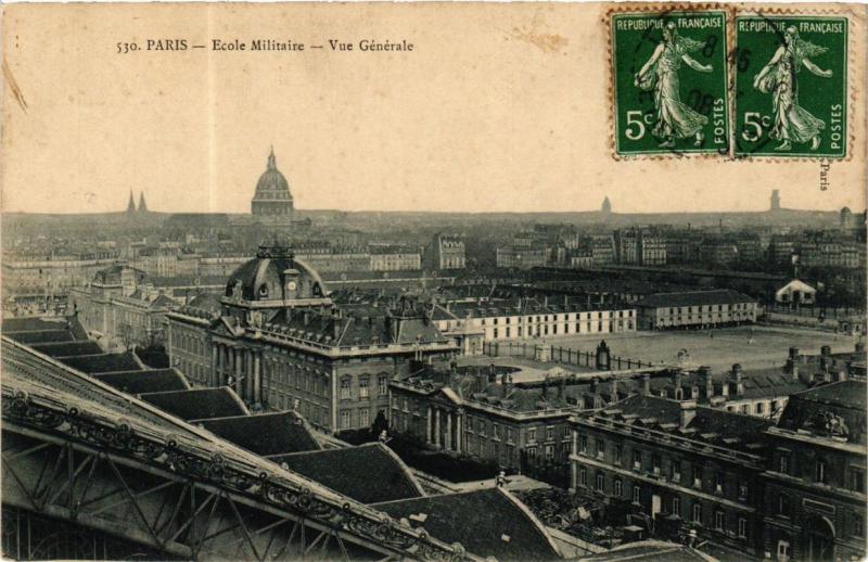 CPA PARIS 7e Ecole Militaire. Vue générale (241457)