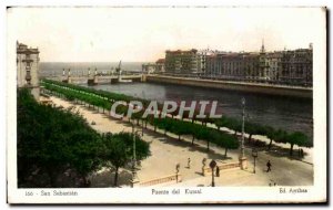 Postcard Old San Sebastian Puente del Kursaal