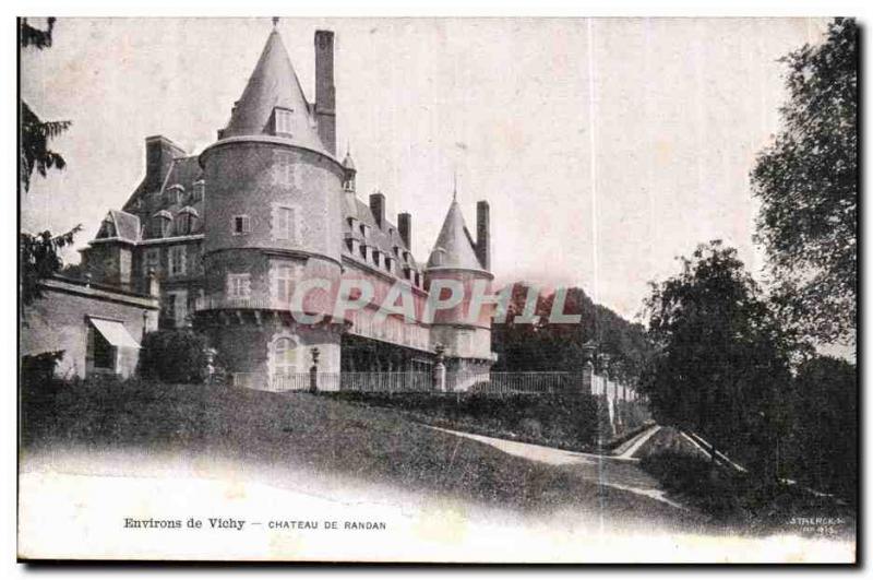 Surroundings of Vichy Old Postcard Chateau de Randan