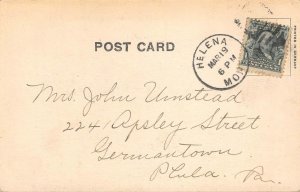 Helena, Montana Post Office Building 1907 Hand-Colored Vintage Postcard