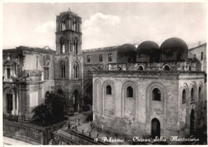 Vintage Postcard Real Photo Palermo Eglise Della Martorana Church Italy RPPC