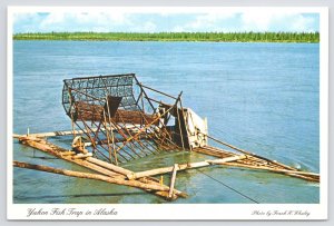 Yukon Alaska~Yukon Fish Trap in River~Continental Postcard