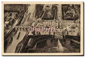 Old Postcard Paris Place de la Concorde and the Tuileries basin