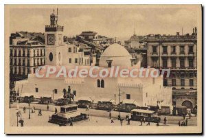 Old Postcard The Algiers Mosque Djemaa Djedid