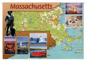 MA - Massachusetts Map & Highlights   (continental size)