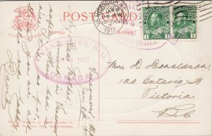 SS 'Prince Rupert' Ship Vancouver BC c1917 Dead Letter Office Postcard G57
