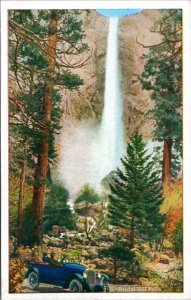Postcard Yosemite Bridal Veil Falls