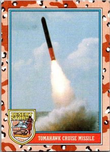 Military 1991 Topps Desert Storm Card Tomohawk Cruise Missile sk21381