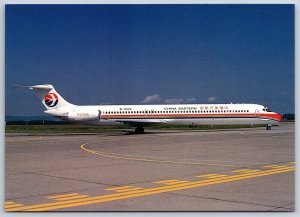 Airplane Postcard China Eastern Airlines Airways Douglas MD-82 B-2102 GB15