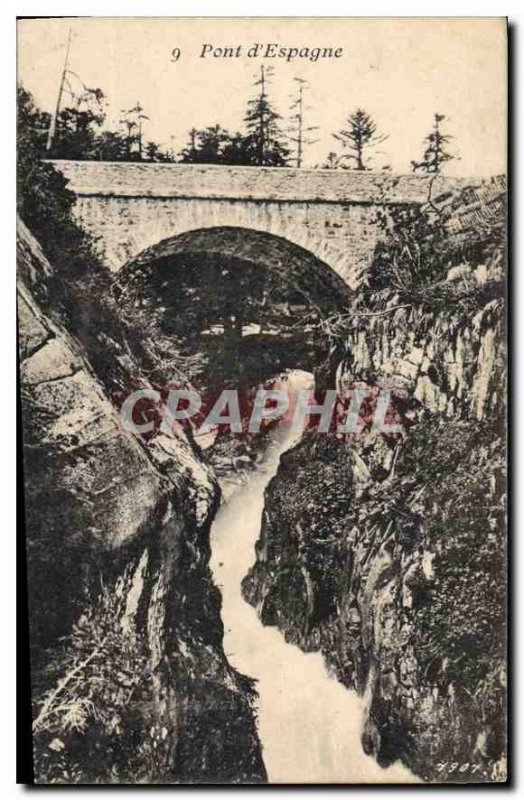 Old Postcard Bridge of Spain