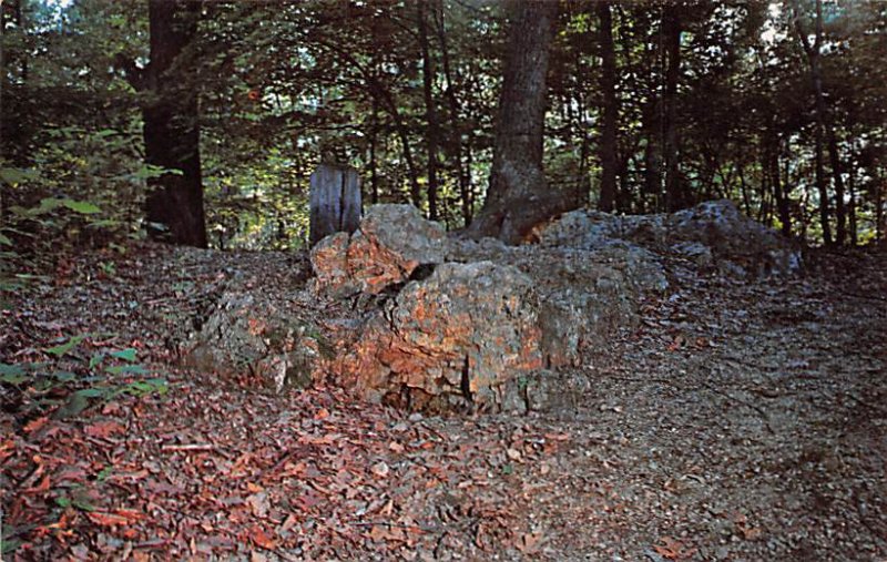 Flint Outcropping, Flint Ridge State Memorial near Newark - Newark, Ohio OH