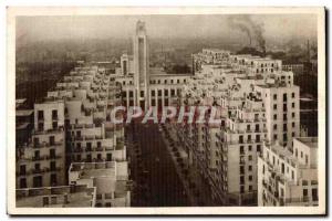 Old Postcard Villeurbanne (Rhone) Centere of New Urbanism View taken from one...