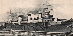 Imperial Russian Navy Battleship Peresvet Antique Postcard