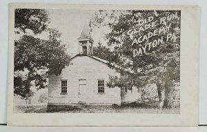 Dayton Pa Old Glade Run Academy Early udb Postcard M11