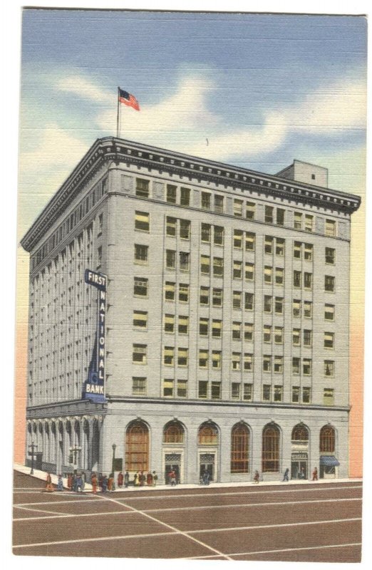 Postcard First National Bank Building Albuquerque NM New Mexico