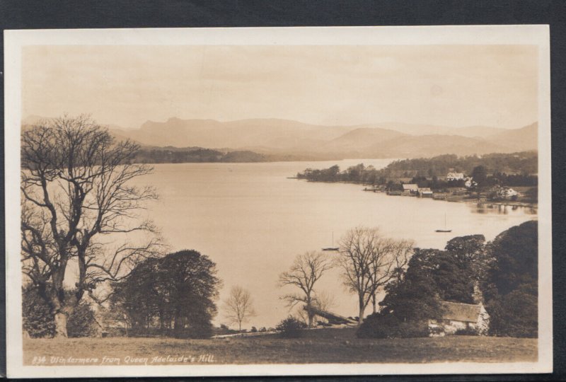 Cumbria Postcard - Windermere From Queen Adelaide's Hill    RS17775