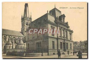 Old Postcard Epernay Caisse d'Epargne