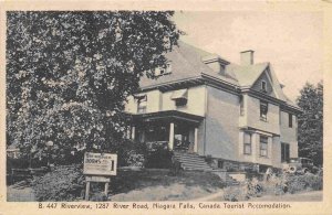 Riverview Tourist Home Niagara Falls Ontario Canada #3 postcard
