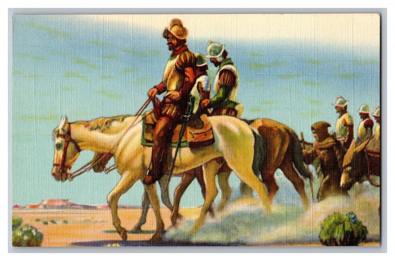 Postcard KS Coronado Starts For Quivira Vintage Standard View Card 