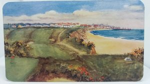 Vintage Postcard View of Great Yarmouth from the Golf Course Painting norfolk